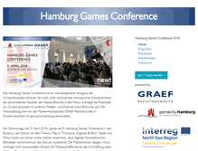Tablet Screenshot of gamesconference.com